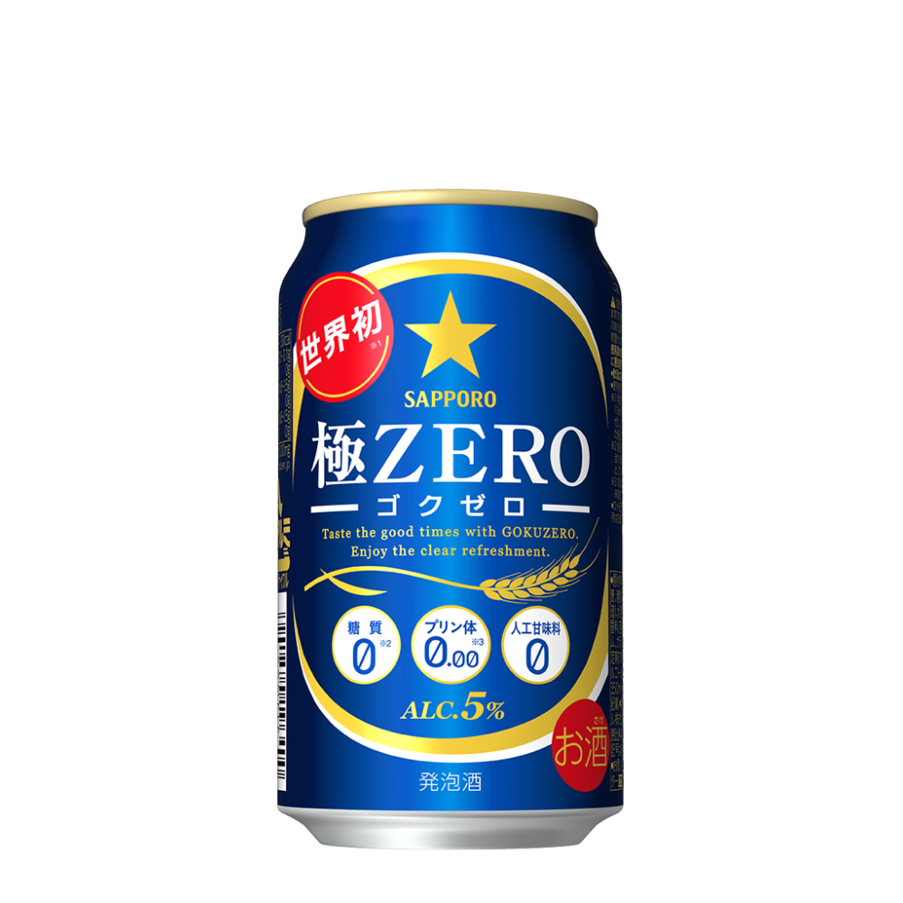 発泡酒 ｻｯﾎﾟﾛ 極ZERO(ｺﾞｸｾﾞﾛ) 350缶6P