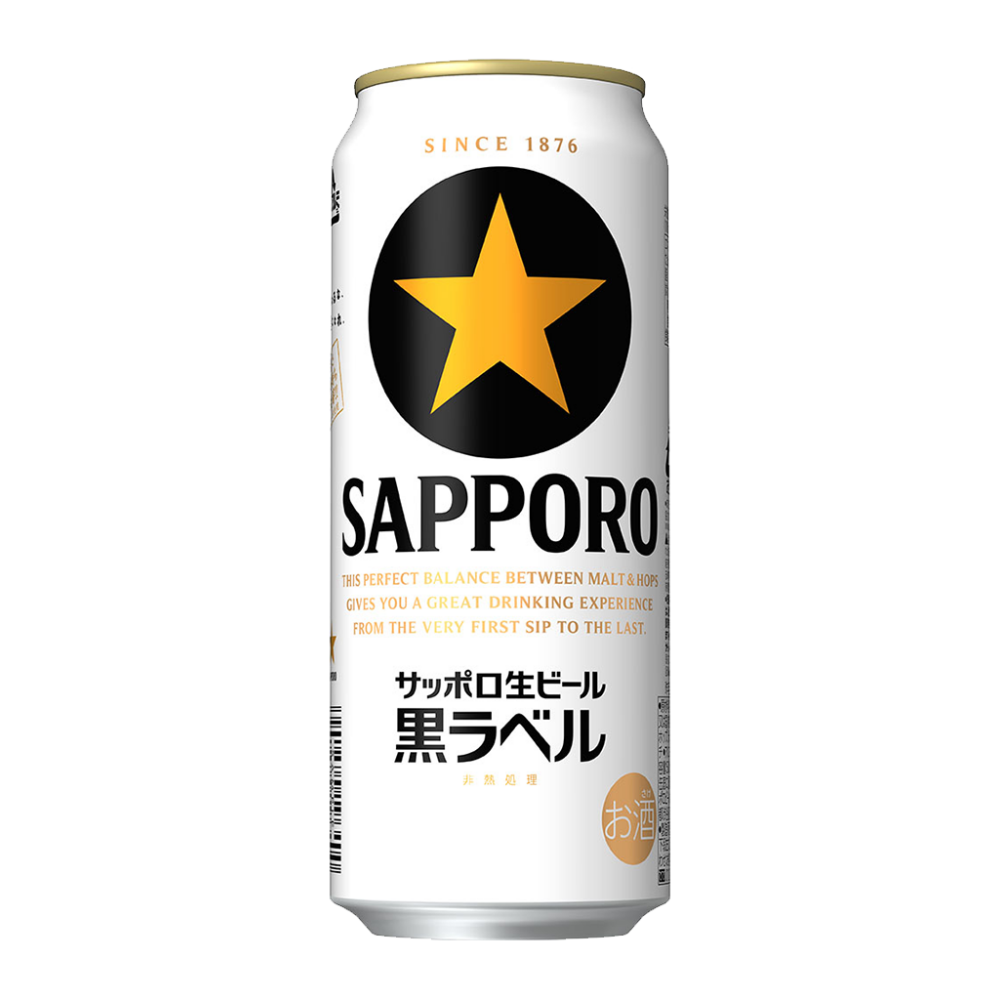 ｻｯﾎﾟﾛﾋﾞｰﾙ 黒ﾗﾍﾞﾙ 500ml缶6P