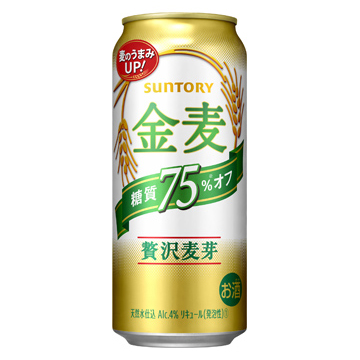 L ｻﾝﾄﾘｰ 金麦(糖質75%ｵﾌ) 500缶 6P