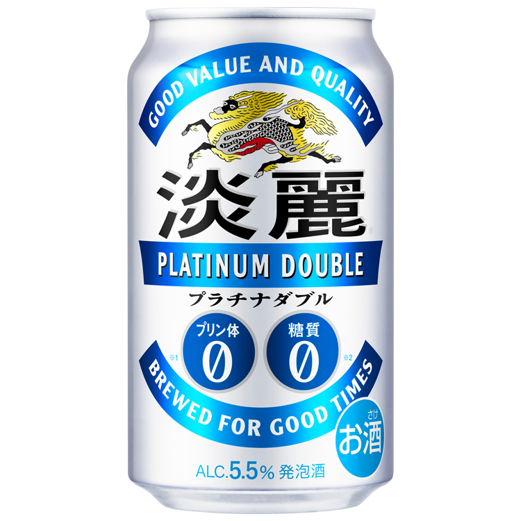 発泡酒 ｷﾘﾝ 淡麗ﾌﾟﾗﾁﾅﾀﾞﾌﾞﾙ 350ml缶6P 